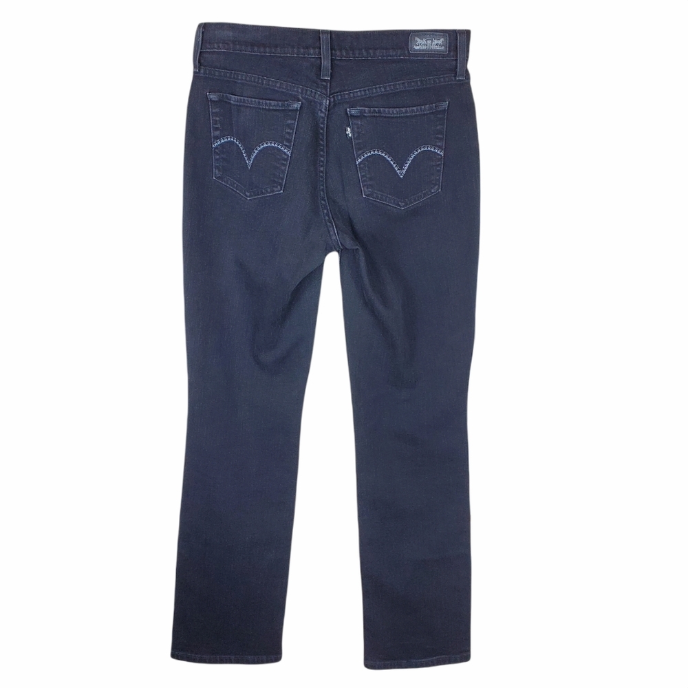 Levi's Strauss Womens Jeans Sz 6 Black Mid Rise Skinny Slim